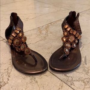 Gently used zipper sandals size 5.5